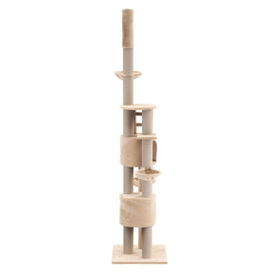 Katzenbaum deckenhoch 230 - 265 cm beige
