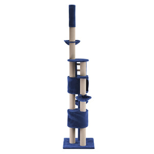 Katzenkratzbaum, blau (230-265cm)