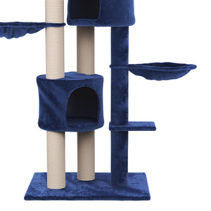 Katzenkratzbaum, blau (230-265cm)