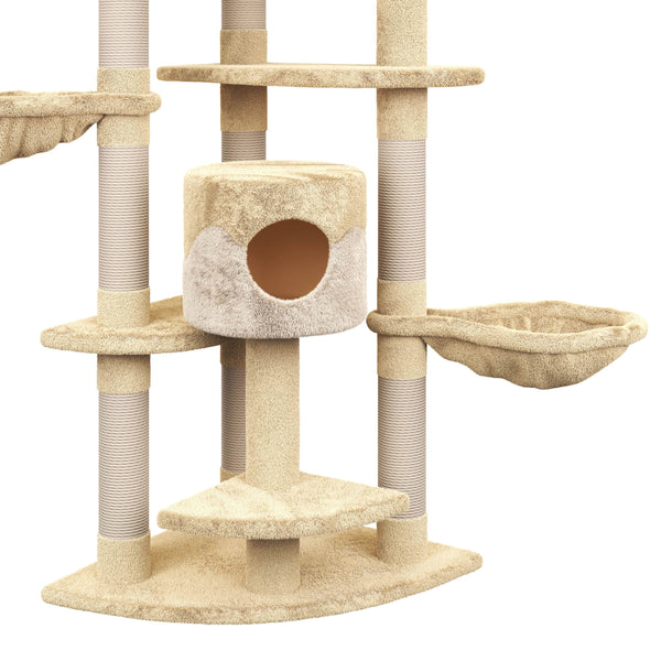 Katzenbaum 210 cm hoch, beige