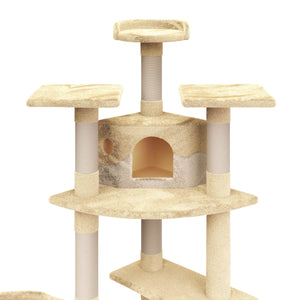 Katzenbaum 210 cm hoch, beige