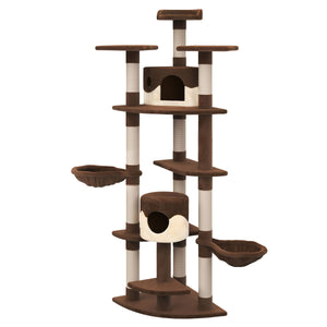 Katzenbaum 210 cm hoch, braun