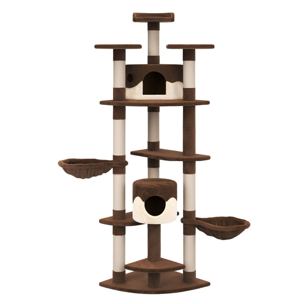 Katzenbaum 210 cm hoch, braun