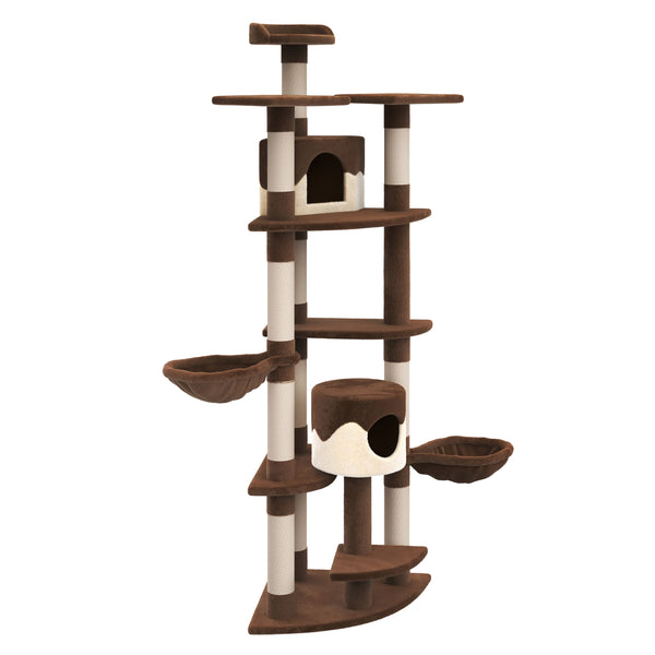 Katzenbaum 210 cm hoch, braun
