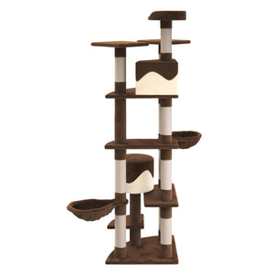 Katzenbaum 210 cm hoch, braun
