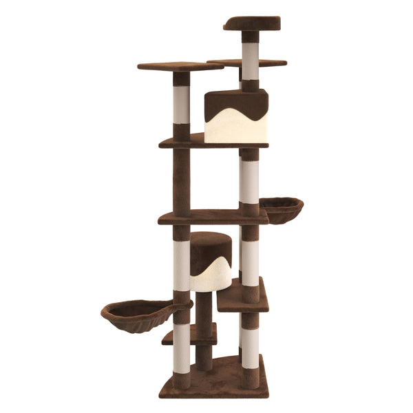 Katzenbaum 210 cm hoch, braun