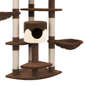 Katzenbaum 210 cm hoch, braun