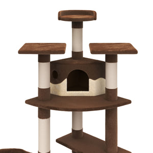 Katzenbaum 210 cm hoch, braun