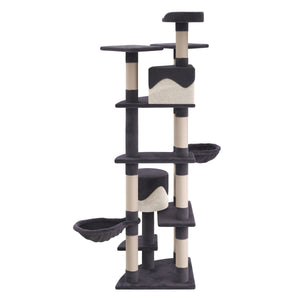 Katzenbaum 210 cm hoch grau