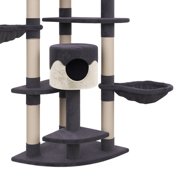 Katzenbaum 210 cm hoch grau
