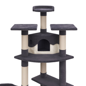 Katzenbaum 210 cm hoch grau