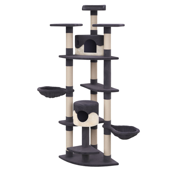 Katzenbaum 210 cm hoch grau