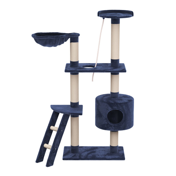 Katzenbaum 150 cm hoch - blau