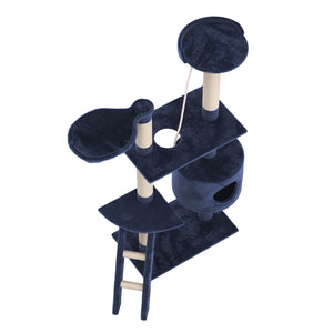 Katzenbaum 150 cm hoch - blau