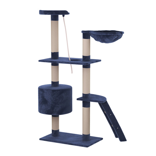 Katzenbaum 150 cm hoch - blau