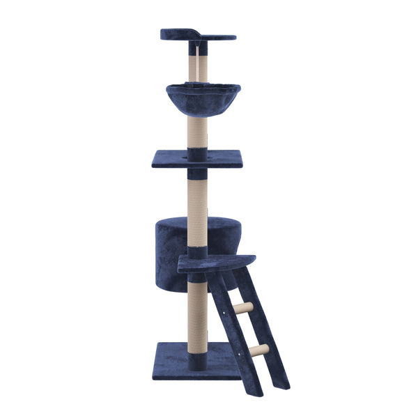 Katzenbaum 150 cm hoch - blau