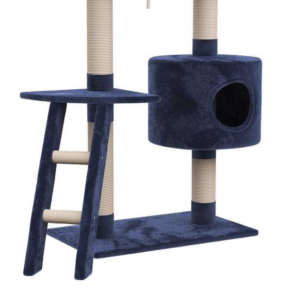 Katzenbaum 150 cm hoch - blau