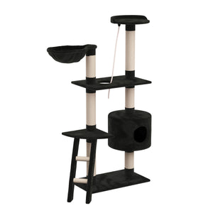 Katzenbaum 150 cm hoch - schwarz