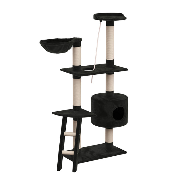 Katzenbaum 150 cm hoch - schwarz
