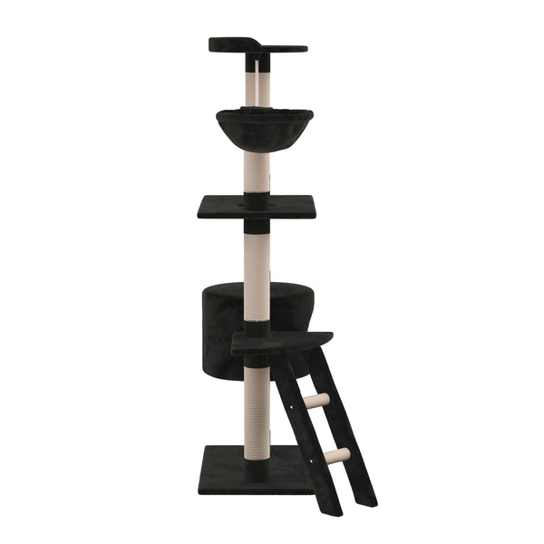 Katzenbaum 150 cm hoch - schwarz