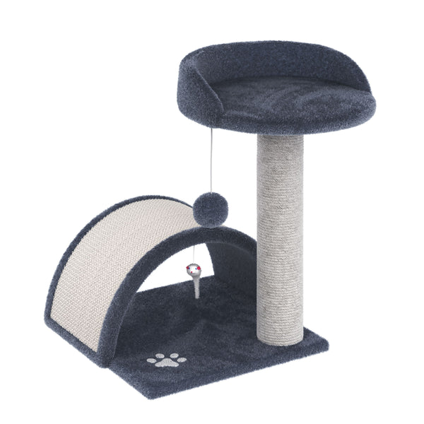 Katzenkratzbaum klein 50 cm grau