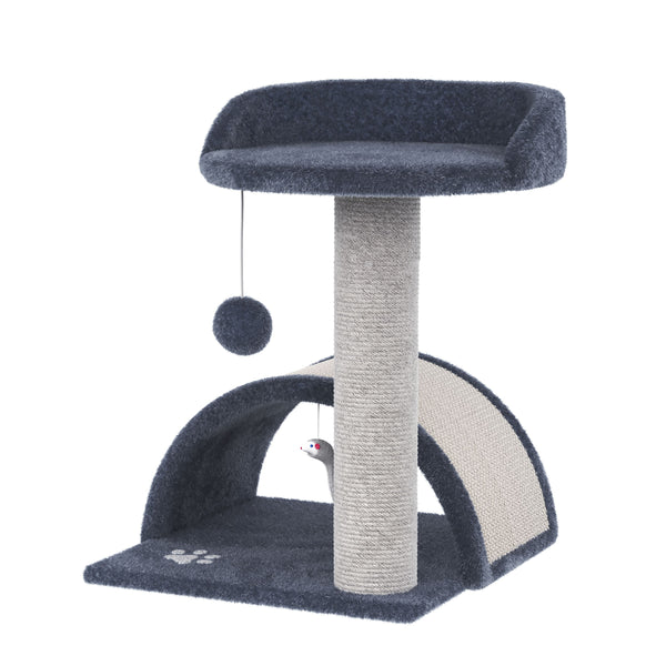 Katzenkratzbaum klein 50 cm grau