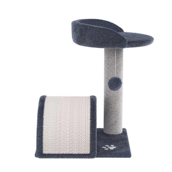 Katzenkratzbaum klein 50 cm grau