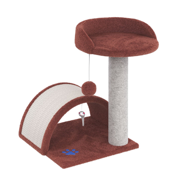 Katzenkratzbaum klein 50 cm braun