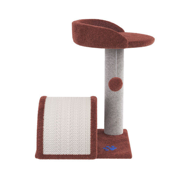 Katzenkratzbaum klein 50 cm braun