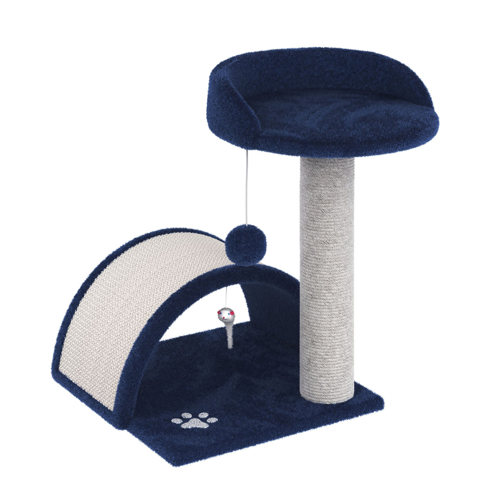 Small cat tree, 50 cm, dark blue