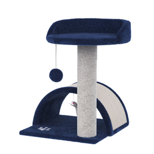Katzenkratzbaum klein 50 cm dunkelblau