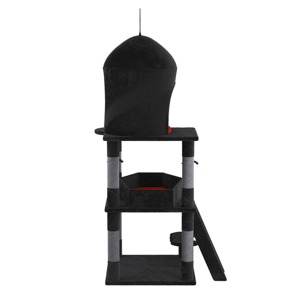 Katzenbaum HADES 140 cm schwarz/rot