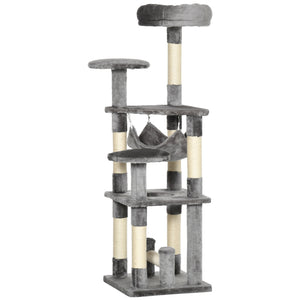 Katzenbaum Katzenspielturm Hängematte L40xB40xH132cm