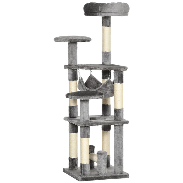 Katzenbaum Katzenspielturm Hängematte L40xB40xH132cm