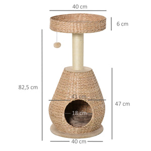 Katzenbaum Kratzbaum 82.5cm Gelb