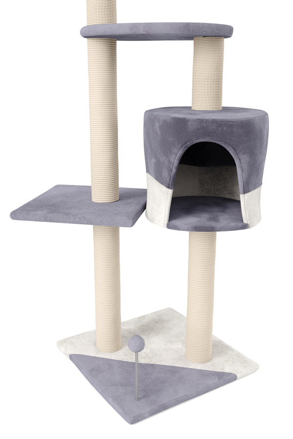 Katzenbaum LILU 112 cm grau