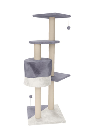 Katzenbaum LILU 112 cm grau
