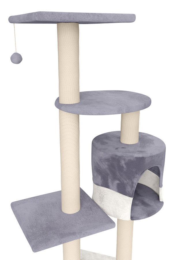Katzenbaum LILU 112 cm grau