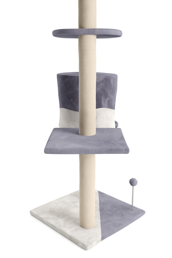 Katzenbaum LILU 112 cm grau