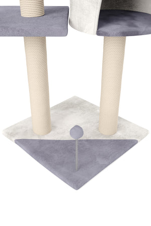 Katzenbaum LILU 112 cm grau