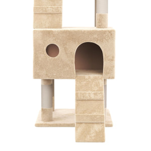 Katzenkratzbaum 182cm beige