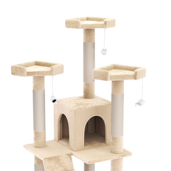 Katzenkratzbaum 182cm beige
