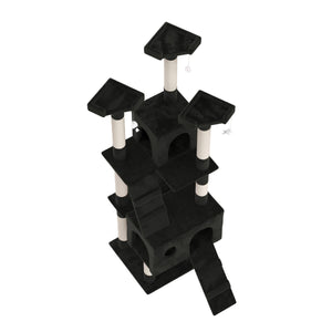 Katzenkratzbaum 182cm schwarz
