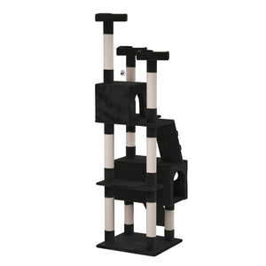 Katzenkratzbaum 182cm schwarz