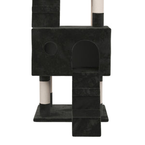Katzenkratzbaum 182cm schwarz