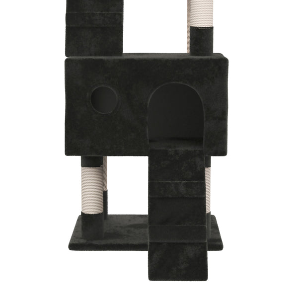 Katzenkratzbaum 182cm schwarz