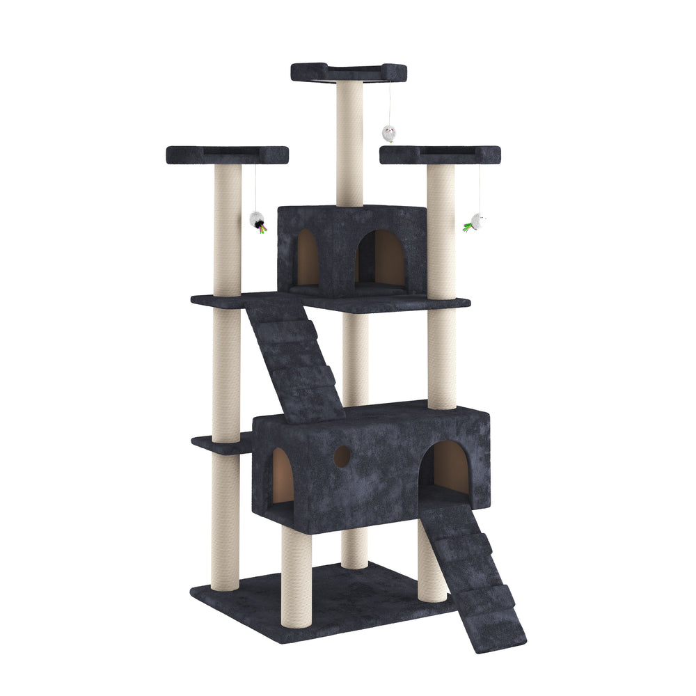 Cat scratching post 182 cm anthracite