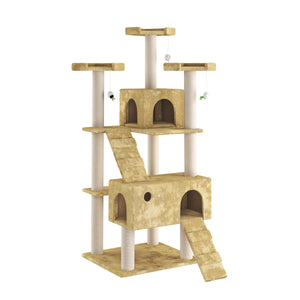 Katzenkratzbaum, beige (182cm hoch)