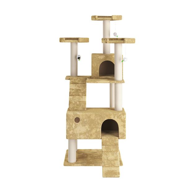 Katzenkratzbaum, beige (182cm hoch)