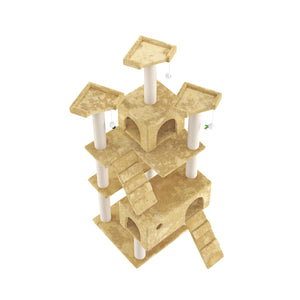 Katzenkratzbaum, beige (182cm hoch)